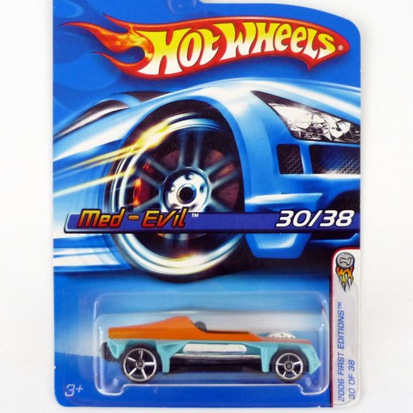 Hot Wheels Med-Evil #030 First Editions 30 of 38 Blue Die-Cast Car 2006 - Picture 1 of 1